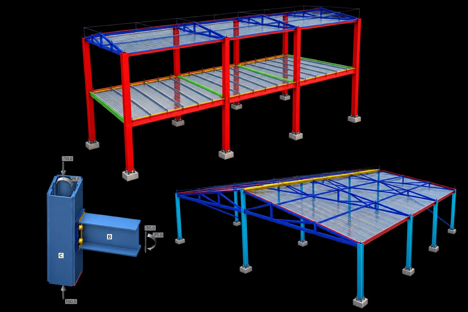 Industrial Facility Planning, Structural Analysis & Connection Design
